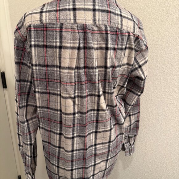 Eddie Bauer Women SZ M Cotton Plaid Button up - Picture 5 of 8